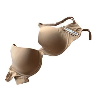 SKIMS Fits Everybody Scoop Plunge Bra Color Clay Size 32H